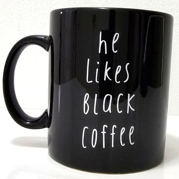 Indigo He Likes Black Coffee Coffee Mug - Picture 6 of 7